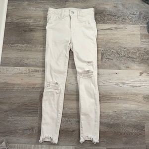 American eagle white  skinny jeans